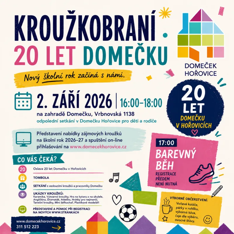 KROUŽKOBRANÍ - 20 let Domečku v Hořovicích